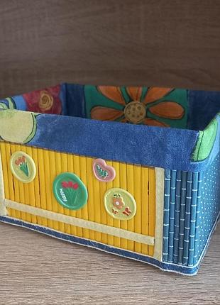 Органайзер коробка кошик скринька корзинка скарбничка шкатулка дитяча хендмейд