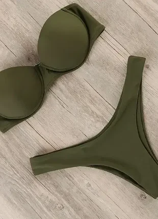 Раздельный модный купальник с твердым пуш-ап плавки бразилиана 💞💞