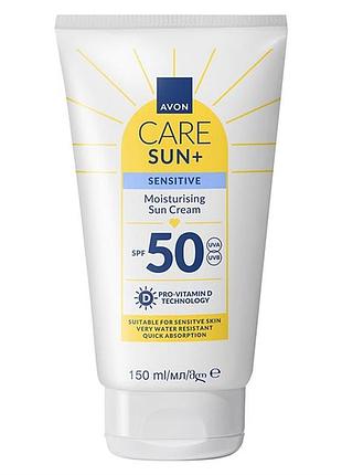 Сонцезахисний крем для обличчя і тіла для чутливої шкіри spf 50, 150 мл