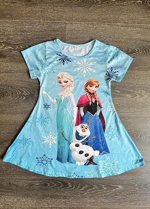 Тематична карнавальна сукня ельза  frozen 7 8 років