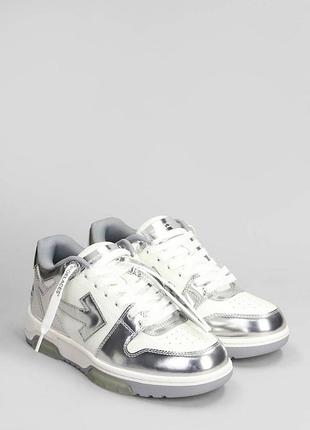 Кросівки off-white out of office “silver/white”