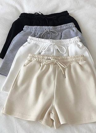 Базові жіночі шорти з двонитки pf-4194