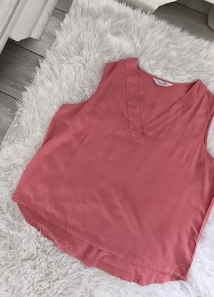 Блузка бавовна без рукавів корал