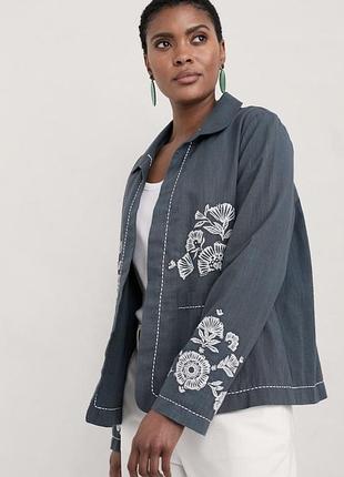 Піджак з вишивкою seasalt cornwall р. 14/42/xl