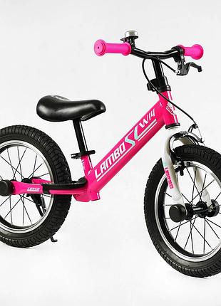 Велобег "corso lambo" стальная рама, ручной тормоз, колеса надувные резиновые 14’’, алюминиевые обода