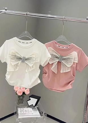 Футболка для дівчинки біла