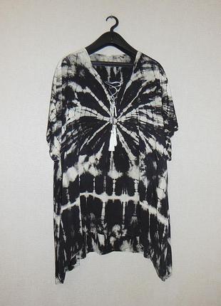 Мегабата!! натуральная 100% rayon туника-разлитайка индонезия очень большого размера