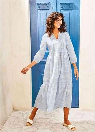 Классное женское хлопковое платье в этно стиле