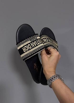 Шлепанцы christian d dway slide black