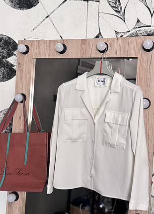 Дизайнерська біла блуза, блузка від blind😍