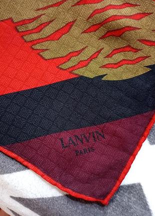 Lanvin paris шовкова хустка, шов роуль.