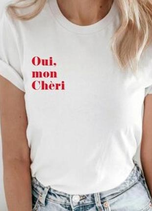 Хлопковая футболка с принтом new look