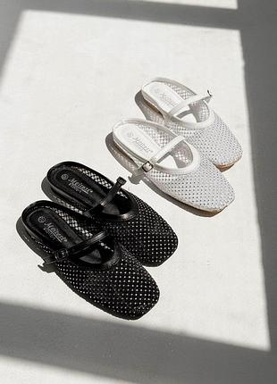 Мюли сетка + стразы