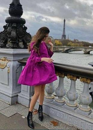 Платье zara фуксия