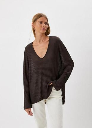 Лонгслив пуловер реглан massimo dutti, p.s-xs