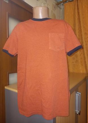 Комфортная трикотажная футболка на парня 11-12 лет, рост 152 см