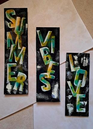 Авторський триптих summer  vibes love