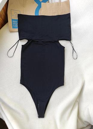 Эластичный комбидресс боди из полиамида zara р. xs-s