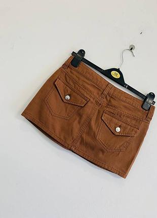 Джинсовая мини юбка h&m xs 6