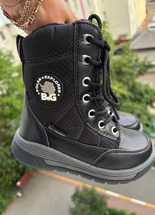 Зимові термо черевики b&amp;g 27 розмір 17,5 см