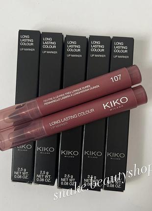 Маркер для губ kiko milano 107 long lasting colour lip marker маркер кіко мілано
