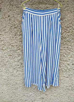 Штани палаццо укорочені