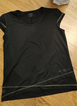 Чорна спортивна футболка еластик,р.38-40