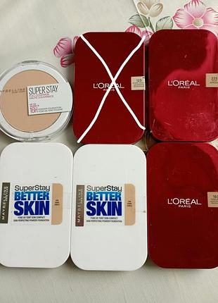 L'oréal maybelline пудри