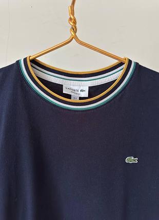 Футболка  lacoste  cинього кольору, розмiр m