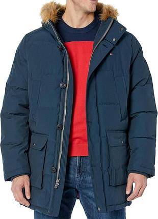 Tommy hilfiger парка, длинная куртка, зима, оригинал, большой размер 4xl