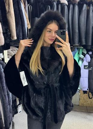 Шуба норкова шуба чорний діамант 💎 шуба модель летуча миша  шуба куниця