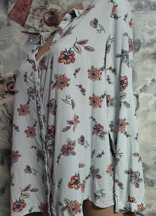Рубашка в цветочный принт