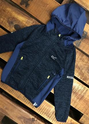 Детская кофта (худи, толстовка) regatta (регатта 3-4 года 98-104 см идеал оригинал синяя)