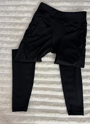 Чорні спортивні лосини з пушап