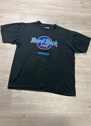 Мужская винтажная футболка hard rock usa 1990 maui