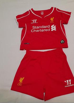 Форма клубна футбольна дитяча фк ліверпуль - warrior fc liverpool - 6-12 місяців , 74 см