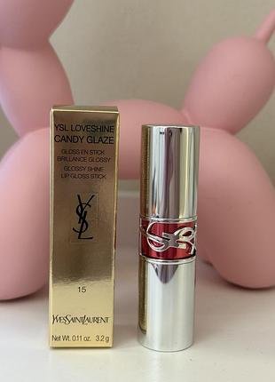Yves saint laurent loveshine candy glaze зволожуючий блиск для губ