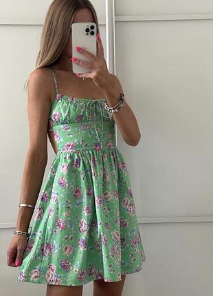 Літня сукня zara s m з відкритою спиною