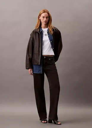 Жіночі джинси чорні calvin klein 90s straight jeans