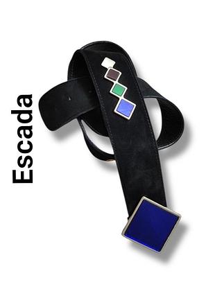Ремень винтаж кожа замша escada