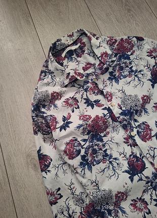 Яркая рубашка с цветами jack jones