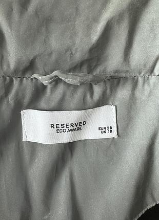 Куртка пуффер, світло відбивна reserved 38 розмір2 фото