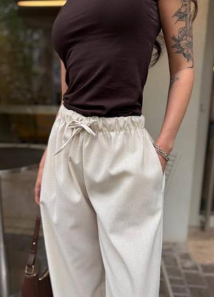 Брюки з льону 2