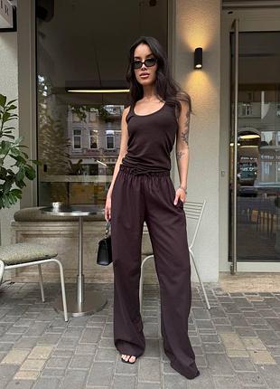 Брюки з льону 9