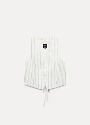 Новый жилет в тонкую полоску zara