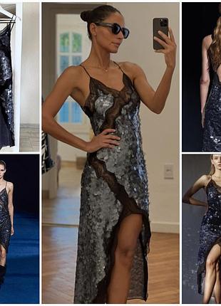 Невероятное платье zara из премиальной коллекции. платье-комбинация. сокровище!