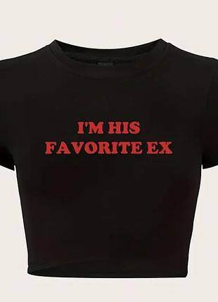 Топ с принтом