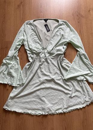 Нова літня сукня з широкими рукавами, розмір xl (50)