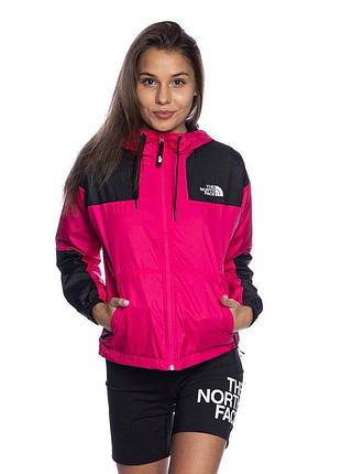 Червоно-чорна спортивна вітровка від The North Face  розмір xs куртка курточка