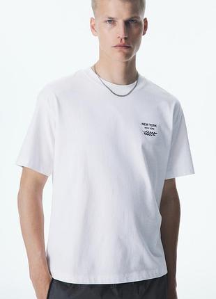 Нова чоловіча футболка h&m robe , футболка оверсайз h&m